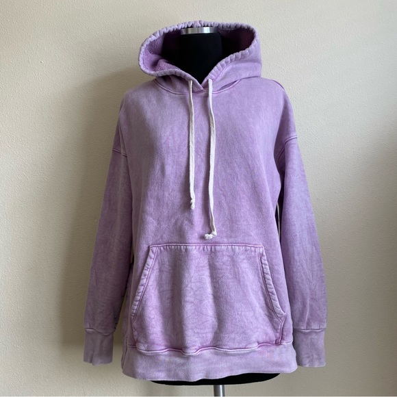 Sundry Mineral Wash Tie Dye Slit Hoodie - Picture 4 of 11
